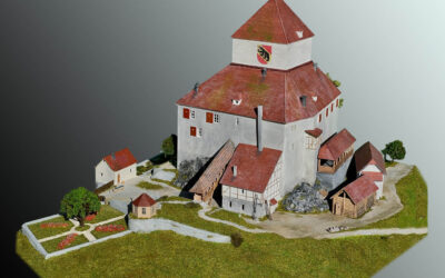 Die Tellenburg als detailgetreues 3D-Modell