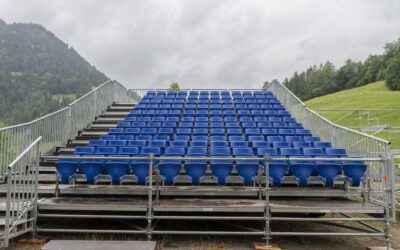 Aufbau Tribüne