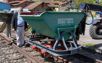 Bautätigkeit am historischen Bahnhof – Impressionen